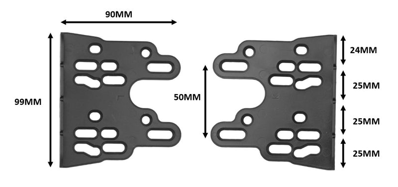 Universal double DIN Útvarpsfesting