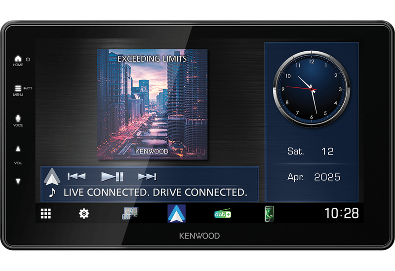 Kenwood Car-play 9" Multimedia spilari 3 x 3v RCA