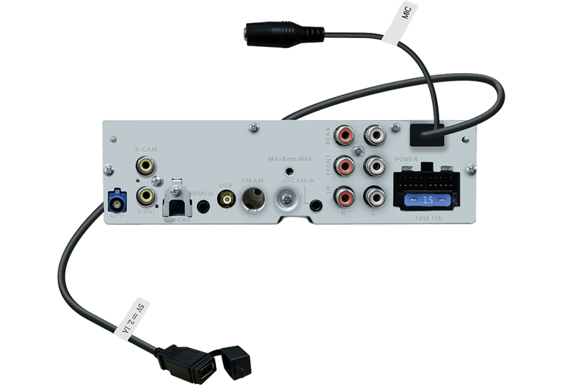 Kenwood Car-play 9" Multimedia spilari 3 x 3v RCA