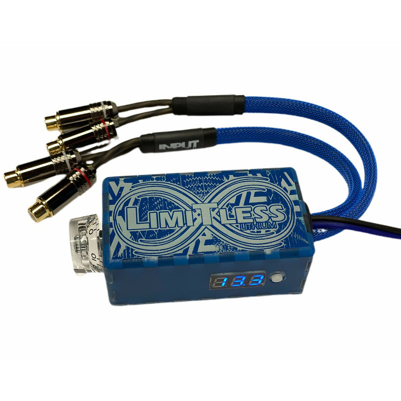 Bassastillir RGB LED með Voltmæli