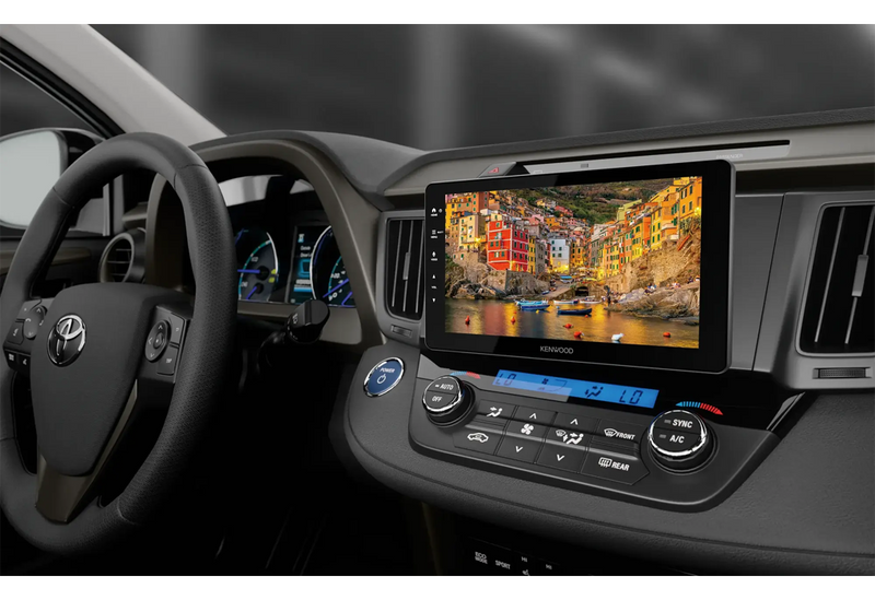 Kenwood Car-play 9" Multimedia spilari 3 x 3v RCA
