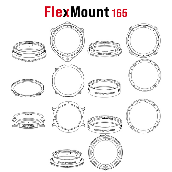 Helix Flexmount165 fyrir 6.5" Compose hátalara