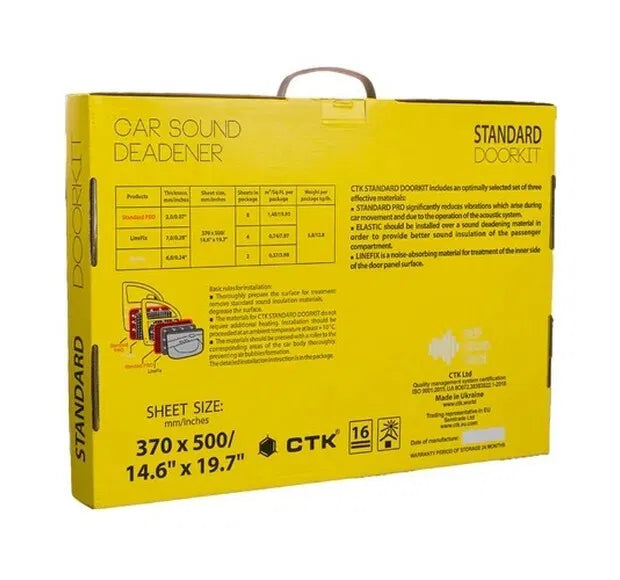 Hljóðeinangrunarsett fyrir 2-4 hurðar.