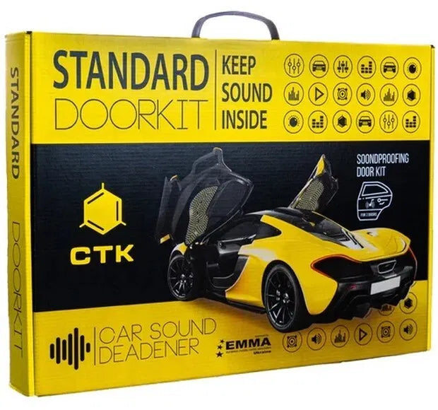 Hljóðeinangrunarsett fyrir 2-4 hurðar.