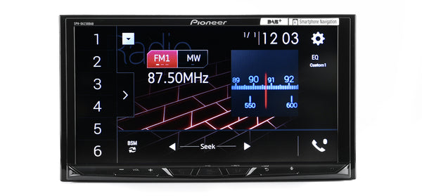 Pioneer Car-play 7" Multimedia spilari 3 x 4v RCA
