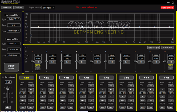 DSP (Digital signal processor) 8-rása frá Ground Zero